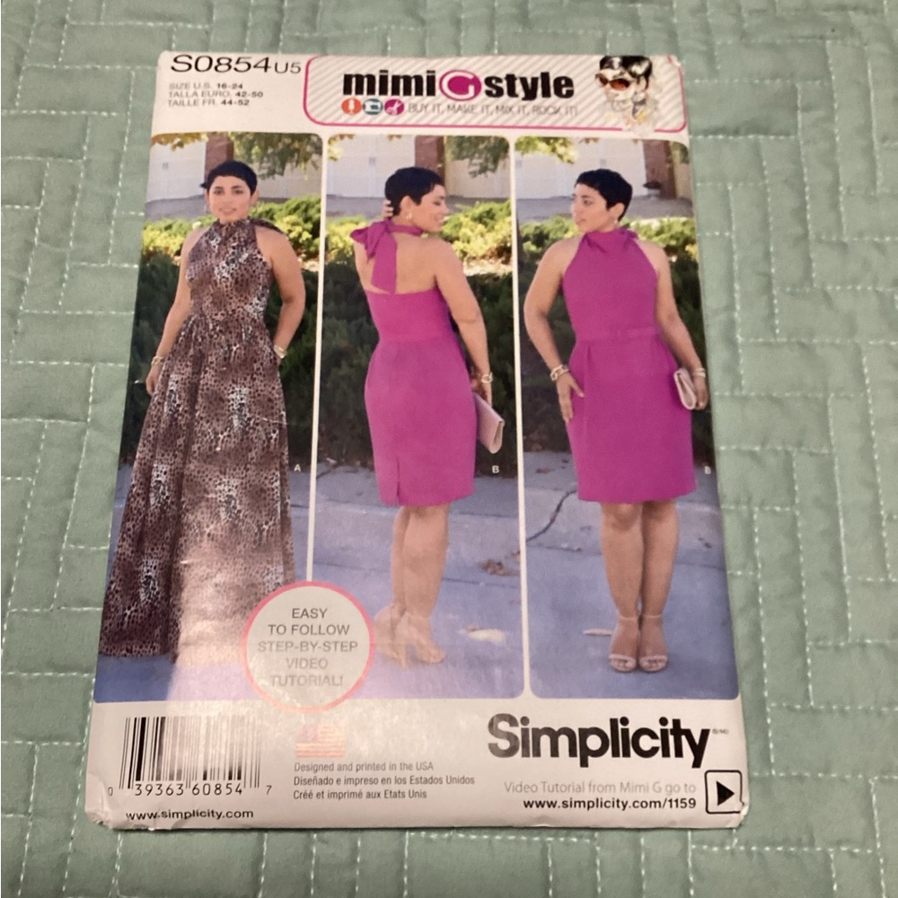 Ladies Uncut MimiGstyle SO854 Easy To Follow Sewing Pattern Size 16-24